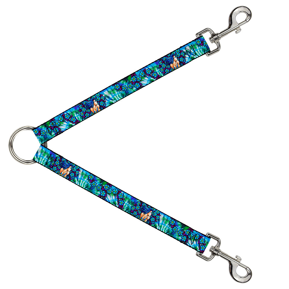 Dog Leash Splitter - Tattoo Johnny-Blue Hair Dog Leash Splitters Tattoo Johnny   