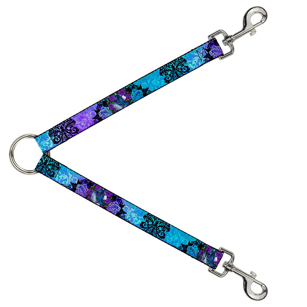 Dog Leash Splitter - Tattoo Johnny-Fairy Blue Hair Dog Leash Splitters Tattoo Johnny   