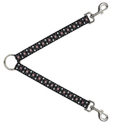 Dog Leash Splitter - Tapestry 1 Black Dog Leash Splitters Buckle-Down   