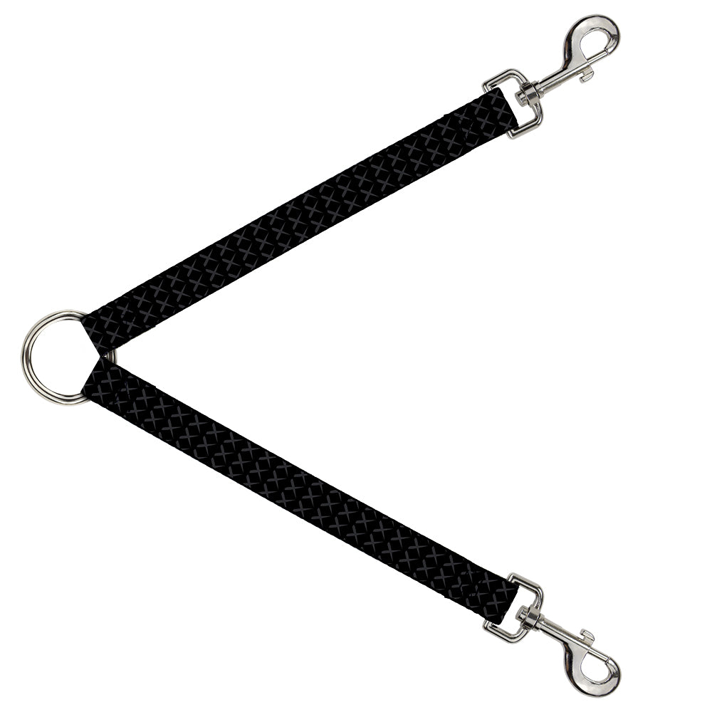 Dog Leash Splitter - Tread Plate Black/Gray Dog Leash Splitters Buckle-Down   