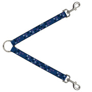 Dog Leash Splitter - Tread Plate Turquoise/Fuchsia/White Dog Leash Splitters Buckle-Down   