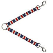 Dog Leash Splitter - Tartan Plaid Khaki/Blues/Red Dog Leash Splitters Buckle-Down   