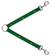 Dog Leash Splitter - Tropical Flora Greens/Reds/Gold Dog Leash Splitters Buckle-Down   