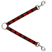 Dog Leash Splitter - Tennessee Flag/Black Distressed Dog Leash Splitters Buckle-Down   
