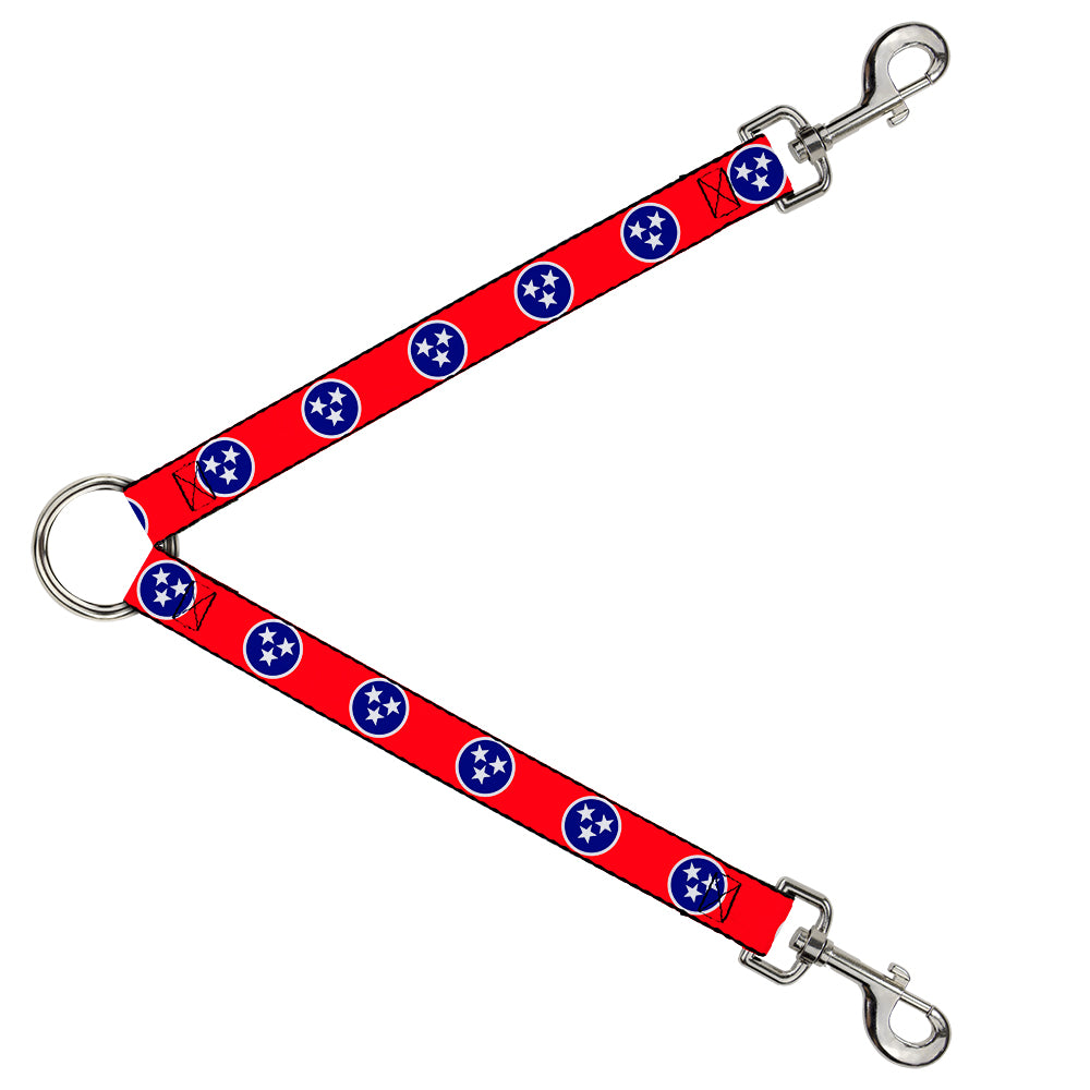 Dog Leash Splitter - Tennessee Flag Stars Red/White/Blue Dog Leash Splitters Buckle-Down   