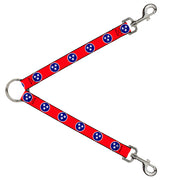 Dog Leash Splitter - Tennessee Flag Stars Red/White/Blue Dog Leash Splitters Buckle-Down   
