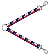 Dog Leash Splitter - Texas Flag Painting Dog Leash Splitters Buckle-Down   