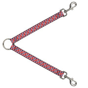 Dog Leash Splitter - United Kingdom Flags Diagonal Dog Leash Splitters Buckle-Down   