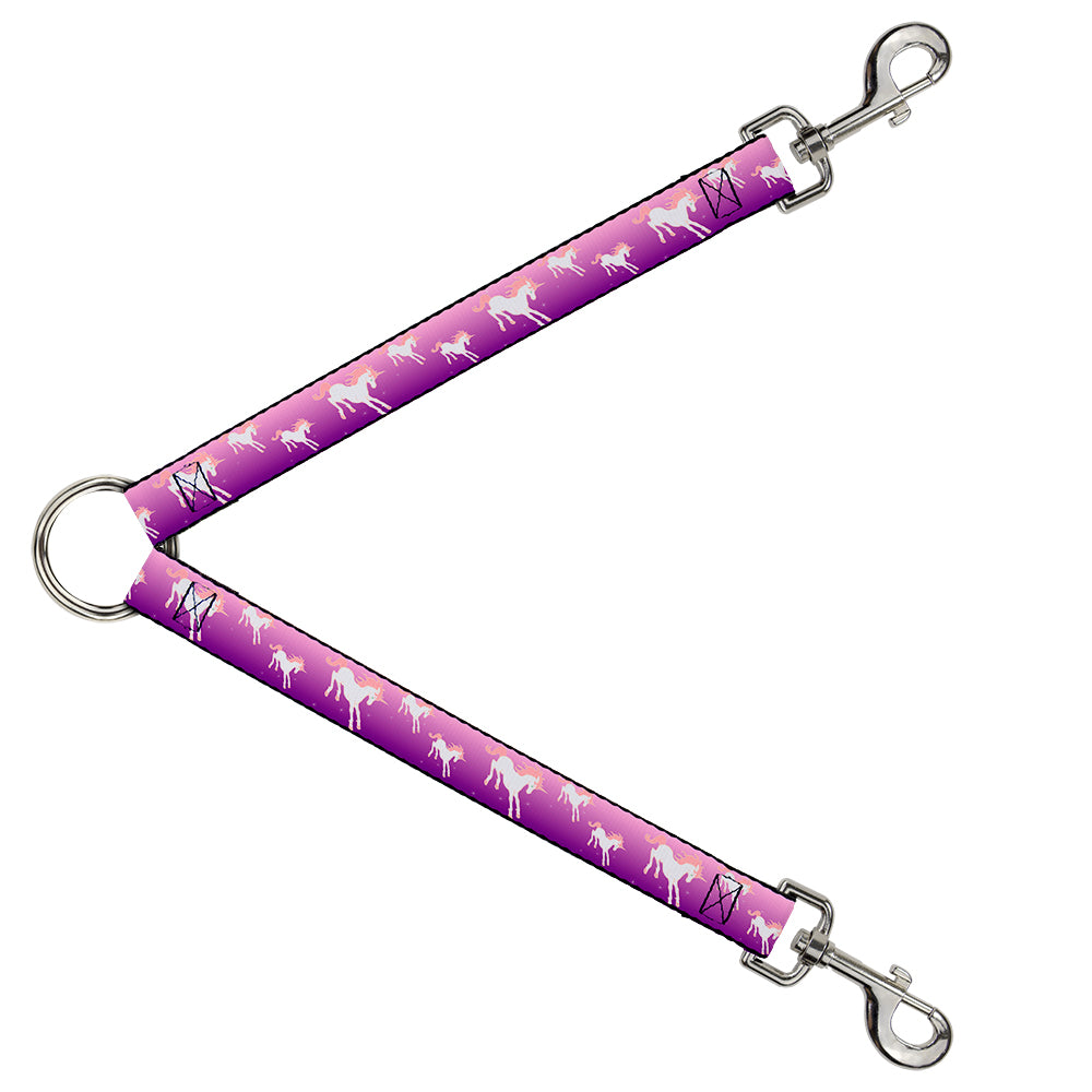 Dog Leash Splitter - Unicorn Sparkles Purple/Pink Dog Leash Splitters Buckle-Down   