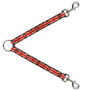 Dog Leash Splitter - United Kingdom Flag Continuous Vintage Dog Leash Splitters Buckle-Down   