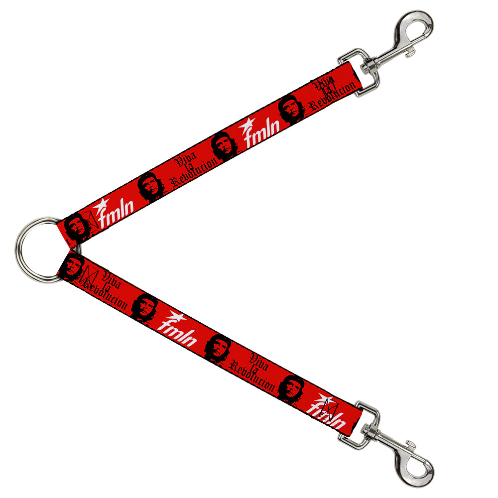 Dog Leash Splitter - VIVA LA REVOLUCION Che w/fmln Red Dog Leash Splitters Buckle-Down   