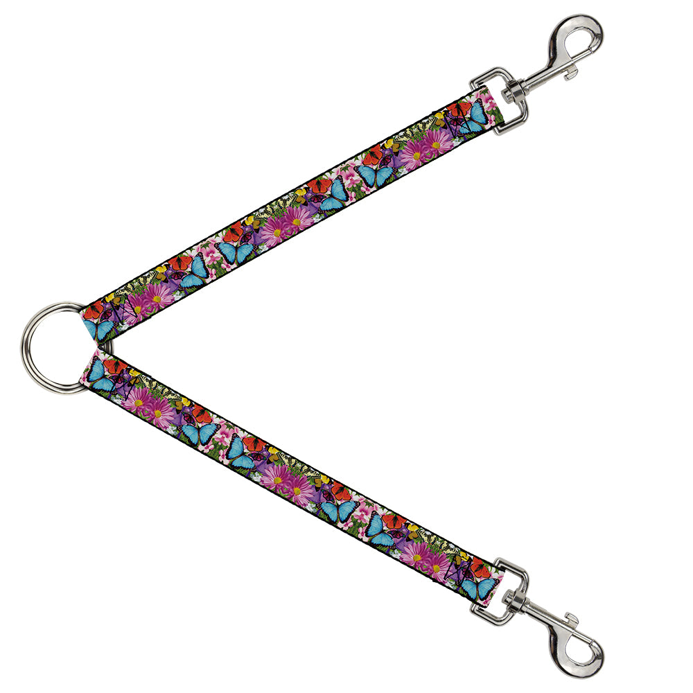 Dog Leash Splitter - Vivid Butterfly Garden Dog Leash Splitters Buckle-Down   