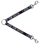 Dog Leash Splitter - VOTE FOR BACON Black/White/Bacon Dog Leash Splitters Buckle-Down   
