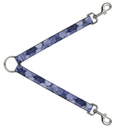 Dog Leash Splitter - Vivid Floral Collage2 Blues Dog Leash Splitters Buckle-Down   