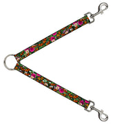 Dog Leash Splitter - Vivid Monarch Butterfly Garden Dog Leash Splitters Buckle-Down   