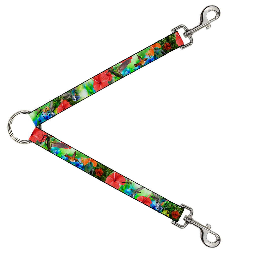 Dog Leash Splitter - Vivid Hummingbird Garden Dog Leash Splitters Buckle-Down   
