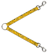 Dog Leash Splitter - Vivid Banana Bunches Stacked Dog Leash Splitters Buckle-Down   