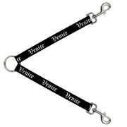 Dog Leash Splitter - VENICE Old English Black/White Dog Leash Splitters Buckle-Down   