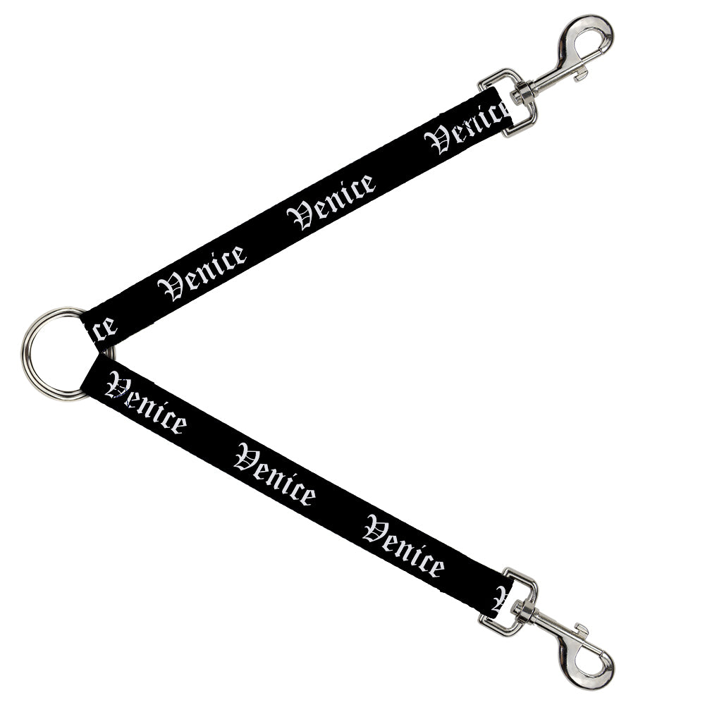 Dog Leash Splitter - VENICE Old English Black/White Dog Leash Splitters Buckle-Down   