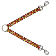 Dog Leash Splitter - Vivid Candy Corn Stacked Dog Leash Splitters Buckle-Down   
