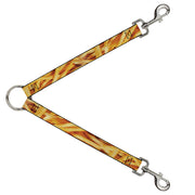 Dog Leash Splitter - Vivid French Fries Stacked Dog Leash Splitters Buckle-Down   