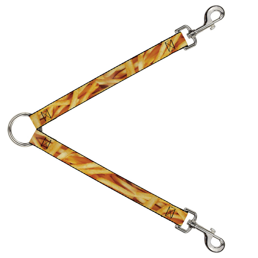 Dog Leash Splitter - Vivid French Fries Stacked Dog Leash Splitters Buckle-Down   