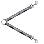 Dog Leash Splitter - Vivid SANTA MONICA Pier Skyline Grays/White Dog Leash Splitters Buckle-Down   