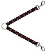 Dog Leash Splitter - Vinyl Records 2-Stripe Red/Black/Gray Dog Leash Splitters Buckle-Down   