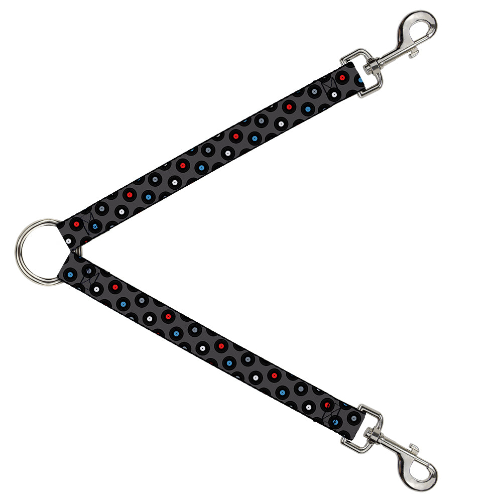 Dog Leash Splitter - Vinyl Records Gray/Black/Red/Blue/White Dog Leash Splitters Buckle-Down   
