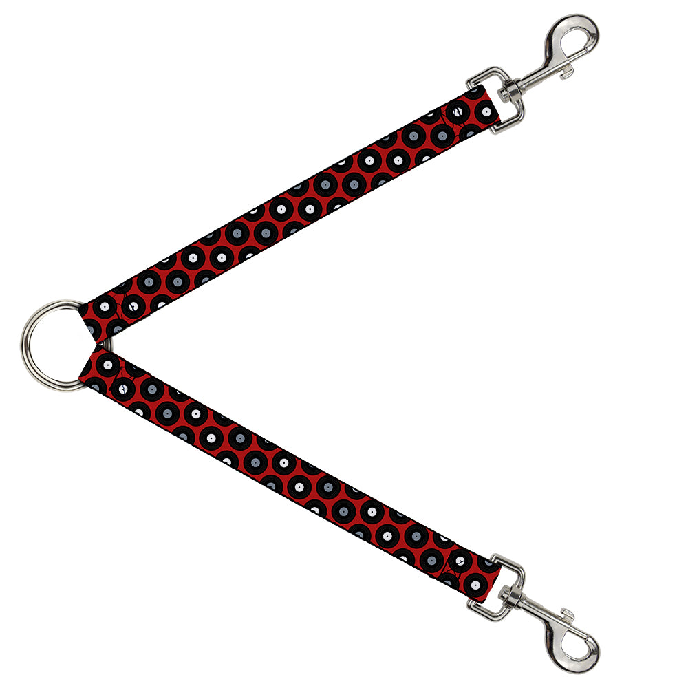 Dog Leash Splitter - Vinyl Records Red/Black/Gray/White Dog Leash Splitters Buckle-Down   