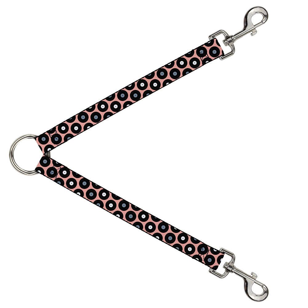 Dog Leash Splitter - Vinyl Records Tan/Black/Gray/White Dog Leash Splitters Buckle-Down   