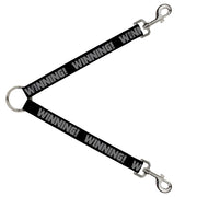 Dog Leash Splitter - WINNING! Black/Gray Dog Leash Splitters Buckle-Down   