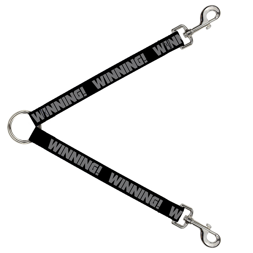 Dog Leash Splitter - WINNING! Black/Gray Dog Leash Splitters Buckle-Down   