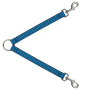 Dog Leash Splitter - Wire Grid Turquoise/Gray/White Dog Leash Splitters Buckle-Down   
