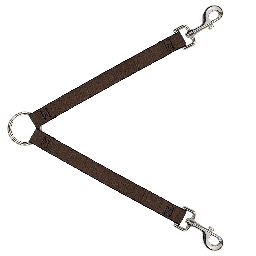 Dog Leash Splitter - Wood Grain Brown Dog Leash Splitters Buckle-Down   