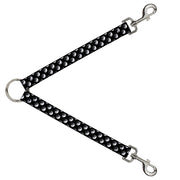 Dog Leash Splitter - Yin Yang Monogram Black/White Dog Leash Splitters Buckle-Down   