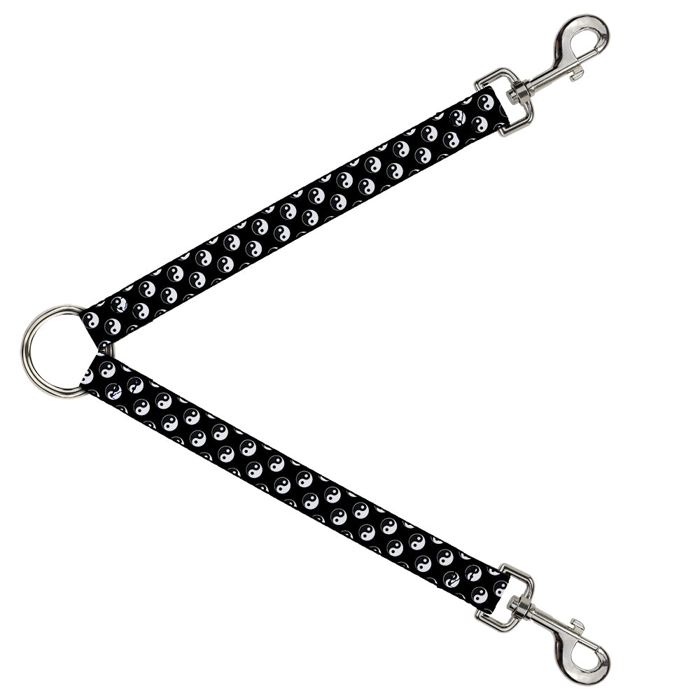 Dog Leash Splitter - Yin Yang Monogram Black/White Dog Leash Splitters Buckle-Down   