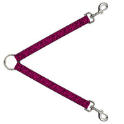 Dog Leash Splitter - Zebra 2 Fuchsia Pink Dog Leash Splitters Buckle-Down   