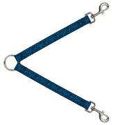 Dog Leash Splitter - Zebra 2 Turquoise Dog Leash Splitters Buckle-Down   