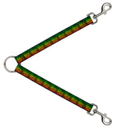 Dog Leash Splitter - Zebra Head Rasta Dog Leash Splitters Buckle-Down   