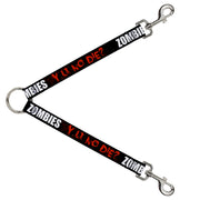 Dog Leash Splitter - Zombies Y U NO DIE Black/White/Red Dog Leash Splitters Buckle-Down   