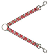 Dog Leash Splitter - Zig Zag White/Tan/Gray/Red Dog Leash Splitters Buckle-Down   