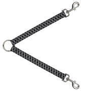 Dog Leash Splitter - Zig Zag Black/Gray/White Dog Leash Splitters Buckle-Down   