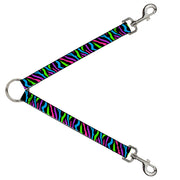 Dog Leash Splitter - Zebra Black/Blue/Green/Pink/Purple Dog Leash Splitters Buckle-Down   