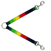 Dog Leash Splitter - Zarape4 Vertical Rasta Dog Leash Splitters Buckle-Down   