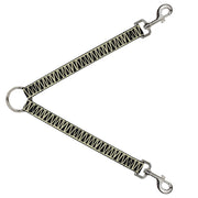 Dog Leash Splitter - Zig Zag Doodle Cream/Black Dog Leash Splitters Buckle-Down   