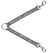 Dog Leash Splitter - Zig Zag Doodle Black/White Dog Leash Splitters Buckle-Down   
