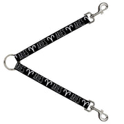 Dog Leash Splitter - Zodiac ARIES/Symbol Black/White Dog Leash Splitters Buckle-Down   