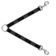 Dog Leash Splitter - Zodiac TAURUS/Constellation Black/White Dog Leash Splitters Buckle-Down   