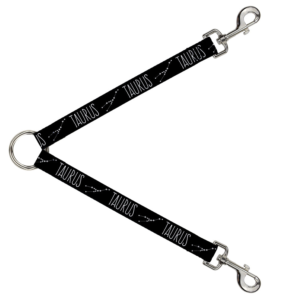 Dog Leash Splitter - Zodiac TAURUS/Constellation Black/White Dog Leash Splitters Buckle-Down   